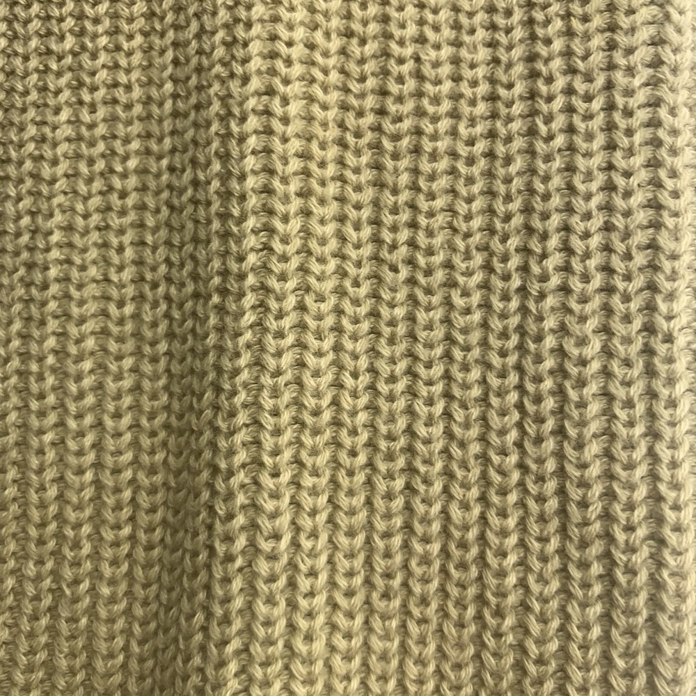 Vintage Liz Claiborne Lizwear Tan Ribbed Knit Midi Dress Minimalism 90s Cotton S - Picture 12 of 12
